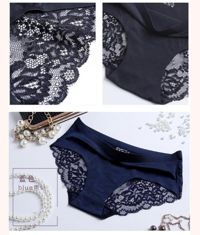 गांजा फीता देवियों अंडरवियर जाँघिया सेक्सी निर्बाध बुना हुआ बर्फ रेशम 3