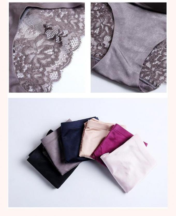 गांजा फीता देवियों अंडरवियर जाँघिया सेक्सी निर्बाध बुना हुआ बर्फ रेशम 7