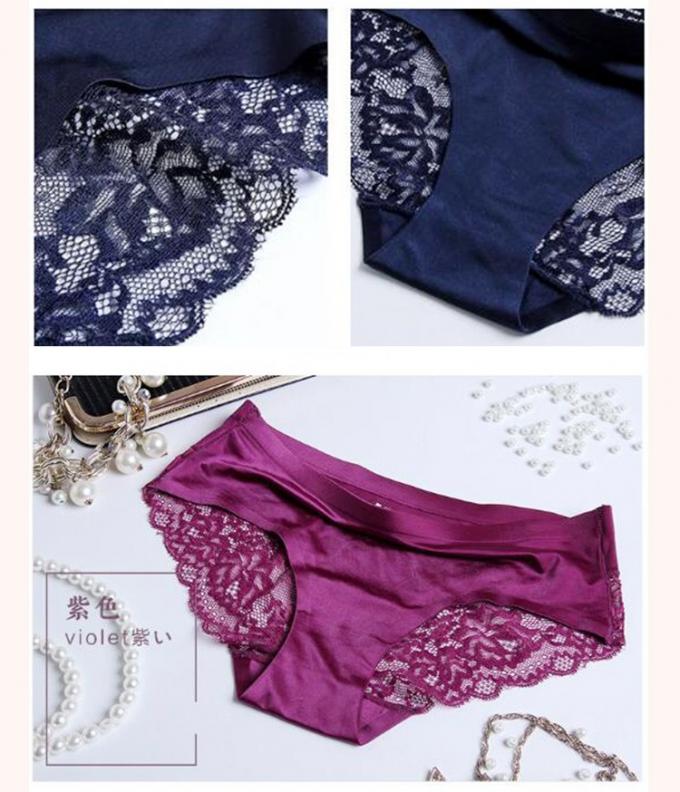 गांजा फीता देवियों अंडरवियर जाँघिया सेक्सी निर्बाध बुना हुआ बर्फ रेशम 4