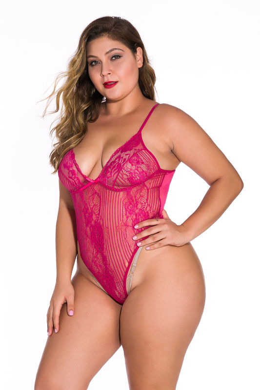 बिना आस्तीन का प्रलोभन प्लस Babydoll अधोवस्त्र सफेद फीता L-5XL पॉलिएस्टर 95